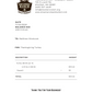 Thanksgiving Turkey Invoice for Matthew Hitchcock